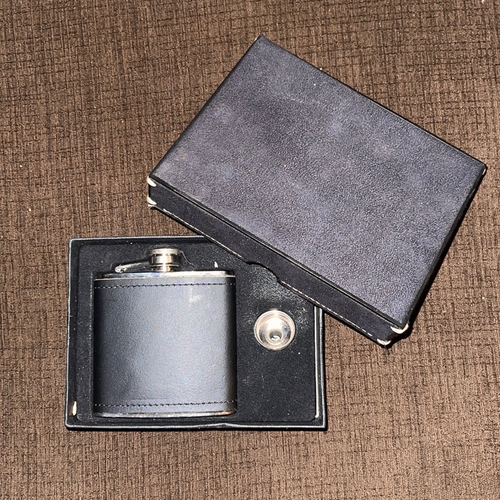 Black Stainless Steel Flask